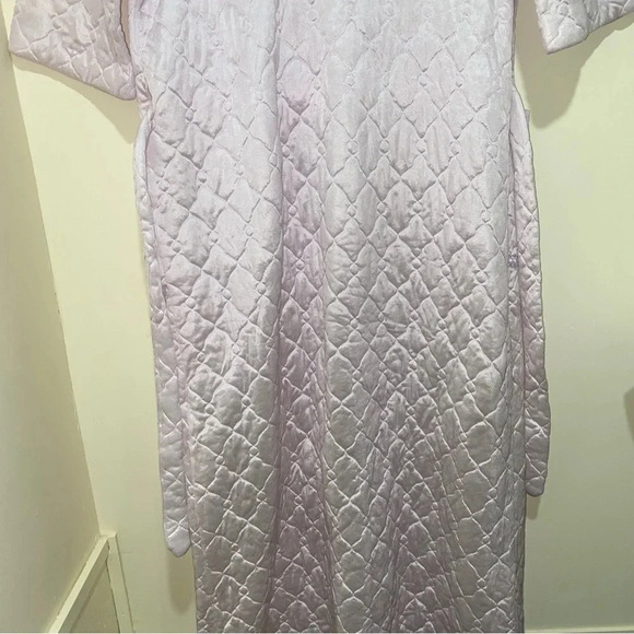 Women’s Vintage Rare Hamilton brand Grandma Pink Button  Down Long Robe Size M - Picture 16 of 16